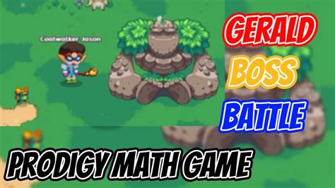 Beating Gerald The Boss Prodigy Math Game Youtube