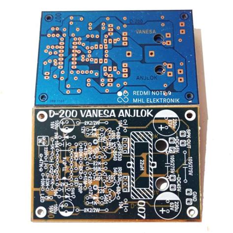 Pcb Power Amplifier Class D D Mini Watt Fet Irf Irf Tipe