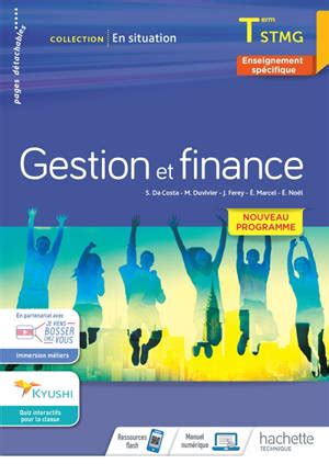 Gestion Et Finance Terminale Stmg Enseignement Sp Cifique Nouveau