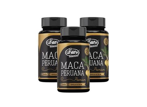 Kit Maca Peruana Premium Mg Capsulas Unilife Em Promo O