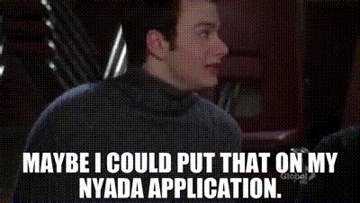 Yarn Maybe I Could Put That On My Nyada Application Glee