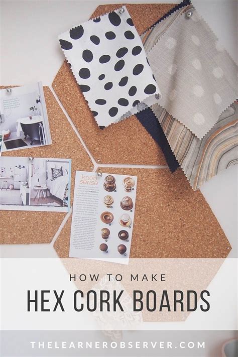 Hexagon Cork Boards Using Dollar Store Materials — The Learner Observer