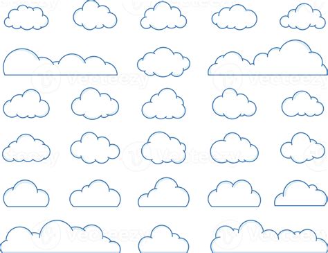 Cartoon Clouds Freeform And Many Shape Clouds Are Perfect For Your