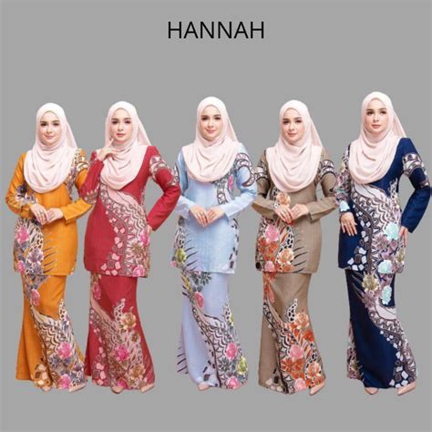 Baju Kurung Moden Corak Batik Terkini Latifa Batik Arafiatul Baju