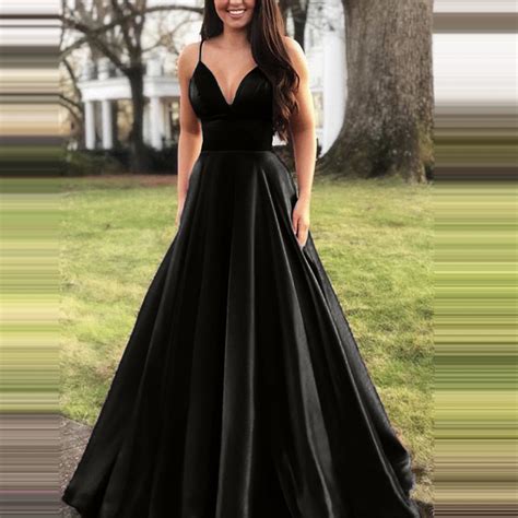 Gzwyht Dresses For Women 2024 Prom Dresses Womens Fashion Solid Color