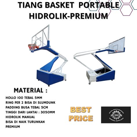 Jual Tiang Basket Profesional Hidrolik Manual Ring Per Bisa Di Dunk