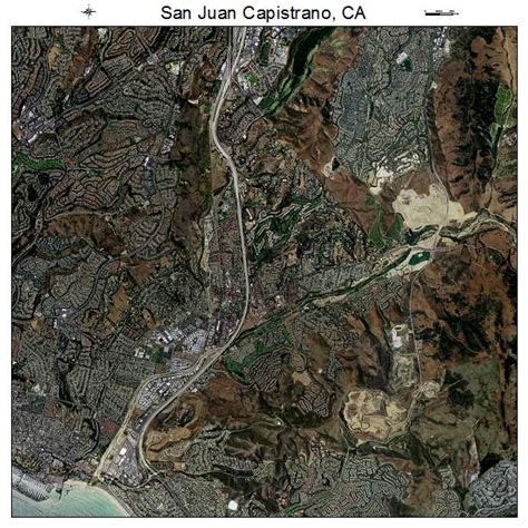 Aerial Photography Map of San Juan Capistrano, CA California