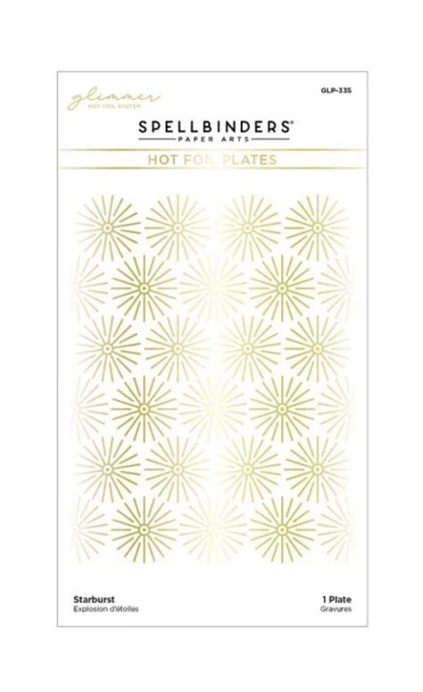 Spellbinders Starburst Glimmer Hot Foil Plate GLP