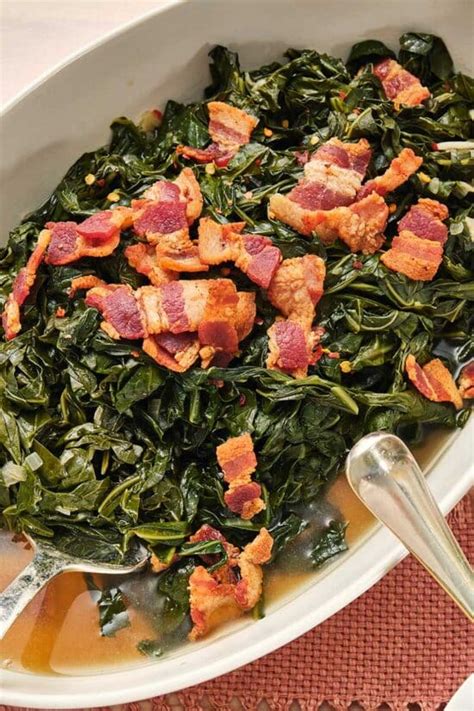 Southern Collard Greens With Bacon Recipe The Mom 100