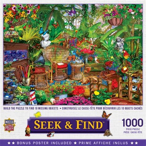 Masterpieces Seek Find Garden Hideaway Puzzle Pc Kroger