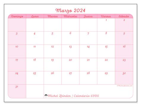 Calendario Marzo 2024 63 Michel Zbinden Es