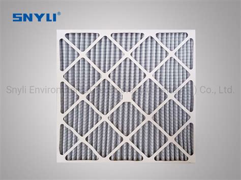 Cardboard Frame Primary HVAC Panel Pleated Pre Filter Pleated Air