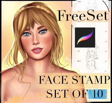 Free Face Stamp For Procreate Download Brush