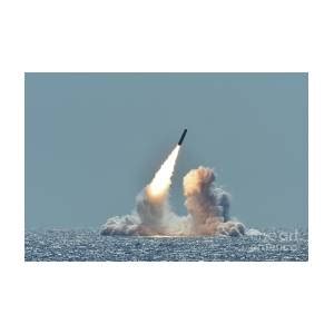 Uss Nebraska Successfully Tests Trident II D5 Missile Photograph By U S