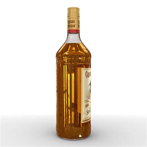 Captain Morgan 1L Bottle 3D Model $50 - .3ds .c4d .fbx .ma .max .obj ...