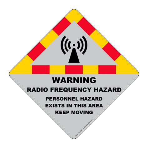 Warning Radio Frequency Hazard Sign Rf 16369 Process Hazards