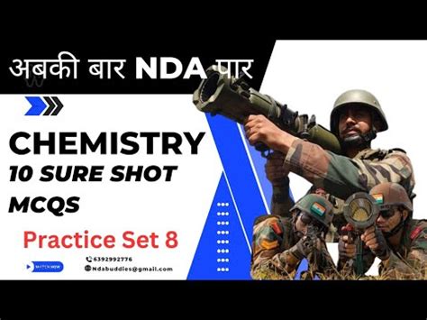 Crack NDA Chemistry Important Mcqs With Aastha Ma Am MCQ Practice