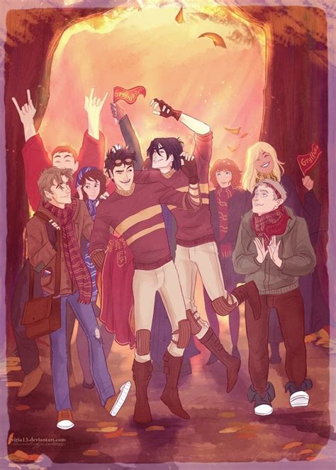 Illustrated scenes from Harry Potter: The Marauders' Generation