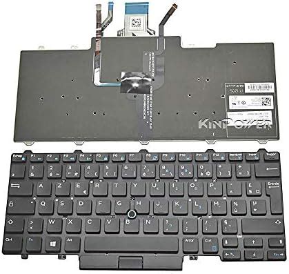 Clavier AZERTY Français Compatible avec Dell Latitude 14 E7450 E7470