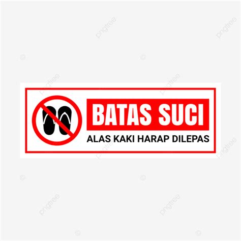 Alas Vector Design Images Batas Suci Alas Kaki Harap Dilepas Batas