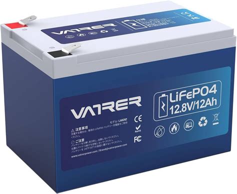 Amazon Vatrer Power 12v 100ah Lifepo4 リン酸鉄リチウムイオンバッテリー 液晶スクリーン付き