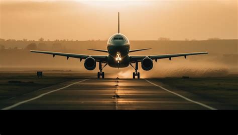 Close Up Shot Of The Plane Landing On The Runway 22460669 Stock Photo