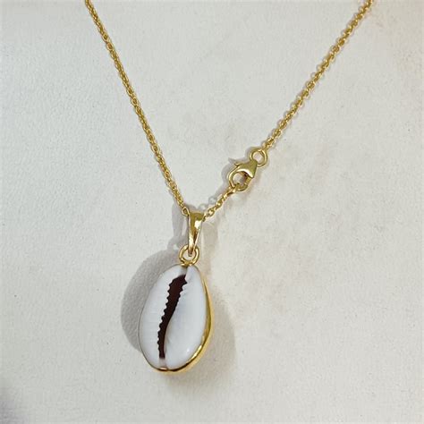 Cowrie Shell Pendant Etsy