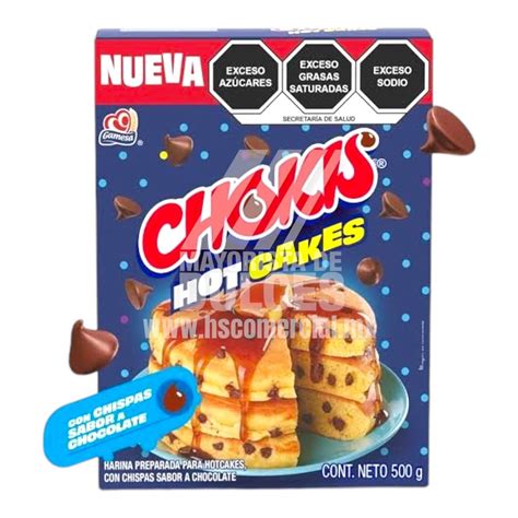 Gamesa Harina para Hot Cakes CHOKIS paquete con 500g Caja con 12 paquetes 12 500g Dulcerías