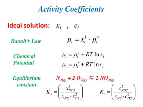 PPT - Activity Coefficients PowerPoint Presentation, free download - ID ...