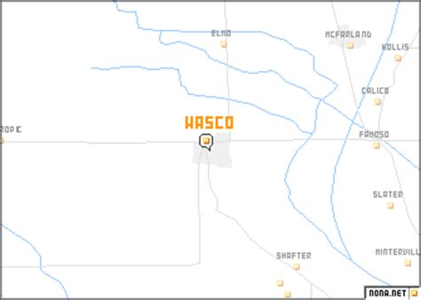 Wasco (United States - USA) map - nona.net