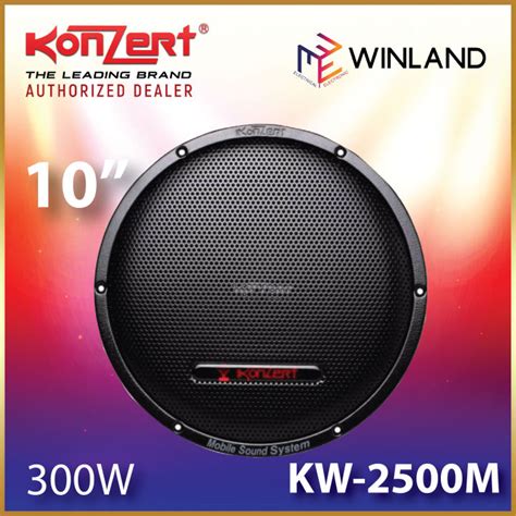 KONZERT By Winland Home Audio KW 2500M 10 Inches 300 Watts Hi Fi