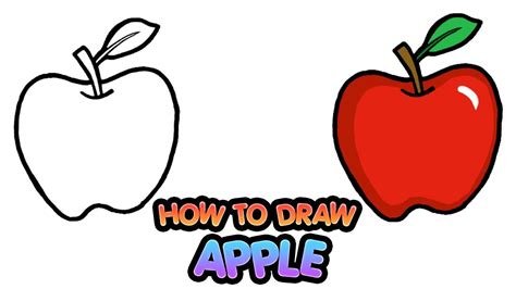 How Do You Draw A Apple