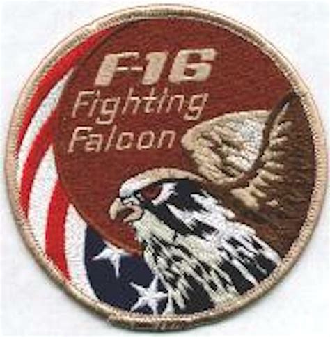 4 Usaf Air Force F 16 Fighting Falcon Ygbsm Desert Embroidered Jacket Patch Militaria