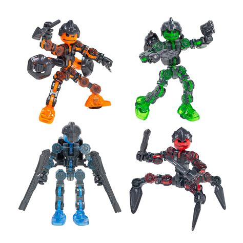 Amazon Zing Klikbot Complete Set Of Poseable Action Figures