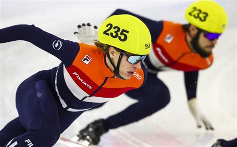 Jens Van T Wout Heerst Bij De De Dutch Open Shorttrack Sjinkie Knegt