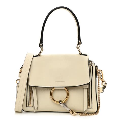 Chloe Calfskin Mini Faye Day Shoulder Bag Off White Fashionphile