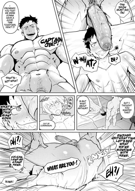 Rule 34 3boys Abs Akitaru Oubi Arthur Boyle Bara Big Penis Comic Dialogue Enen No Shouboutai