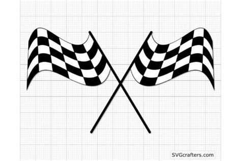 Checkered Flag Svg Racing Svg Graphic By Ruyatreasures Creative Fabrica