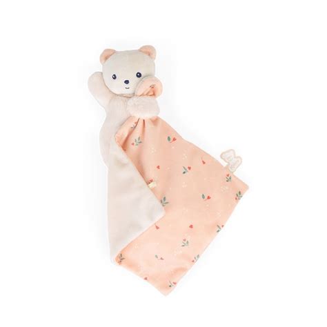 Doudou Ours Carr Douceur Feuilles D Amour