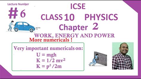 More Numericals On K 1 2mv 2 K P 2 2m ICSE Class 10 Physics Work