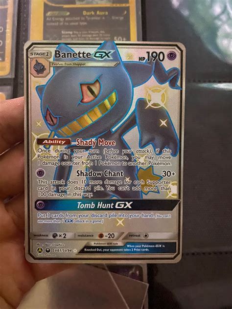 Banette Gx Sv Full Art Pokemon Hidden Fates Hobbies Toys Toys