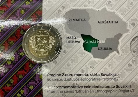 Litauen 2 Euro 2022 Suvalkija Litauische Region Serie