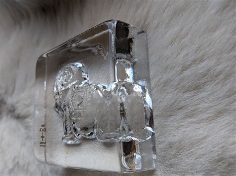 Skruf Sweden Elephant Ice Sculpture By Lars Hellsten Etsy Uk