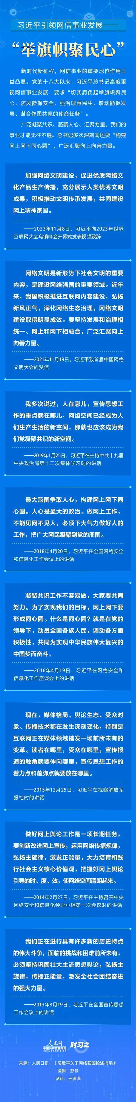 时习之丨习近平引领网信事业发展——“举旗帜聚民心” 陈伟龙 白丽媛 来源