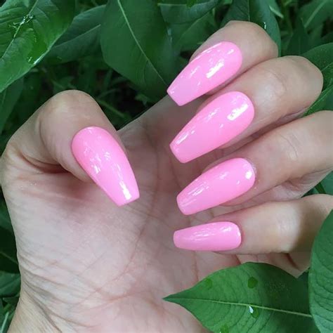 Amazon GLAMERMAID Press On Nails Short Coffin Summer Light Pink