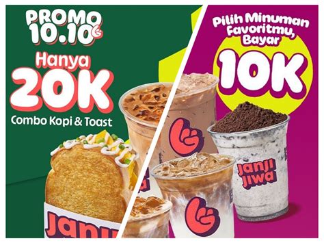 Promo Janji Jiwa Minuman Favorit Rp Kopi Dan Toast Hanya