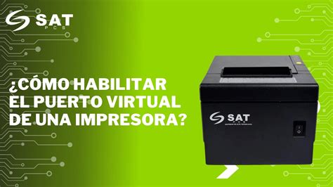 Cómo instalar el puerto virtual de la impresora térmica SAT 38T YouTube