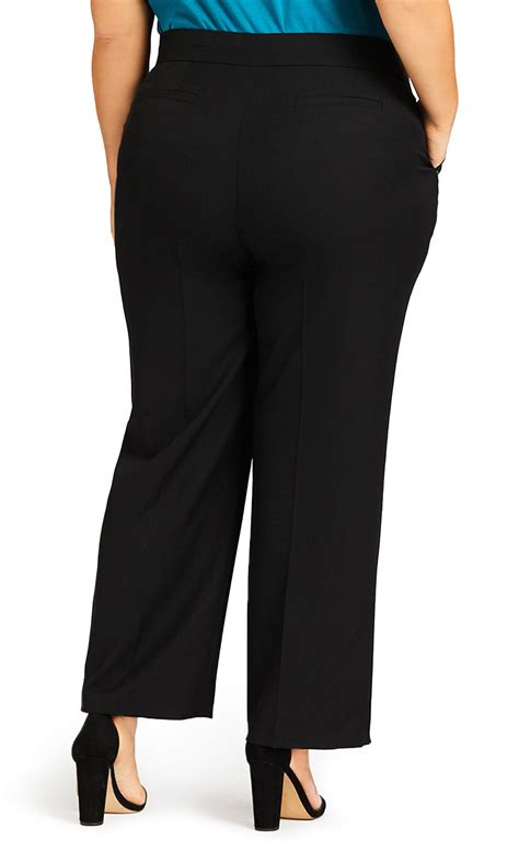 Curvy Tummy Control Trouser Black Average Length Evans