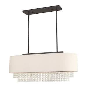 Livex Lighting Hayworth Light Bronze Linear Chandelier The