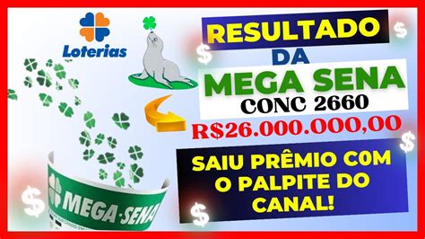 RESULTADO 2660 MEGA SENA VEIO PRÊMIO O PALPITE DE OURO DO CANAL